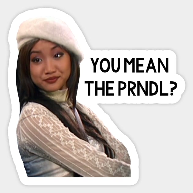 "You Mean the PRNDL?" Suite Life London Tipton Sticker by simonescha